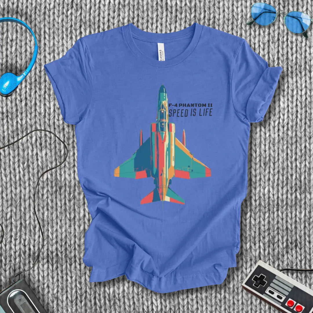 F-4 Phantom II Speed is Life  T-Shirt Bella+Canvas