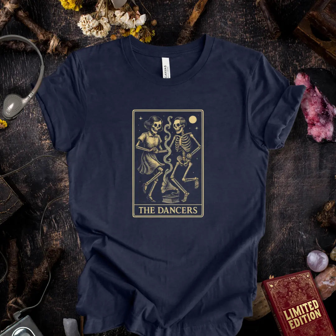 Tarot: The Dancers – Skeleton Tarot Tee Bella+Canvas