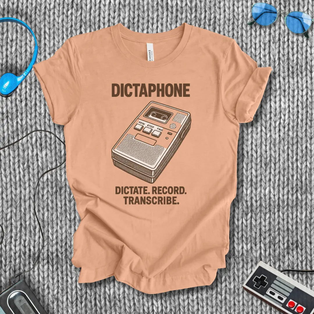 Dictaphone T-Shirt Bella+Canvas