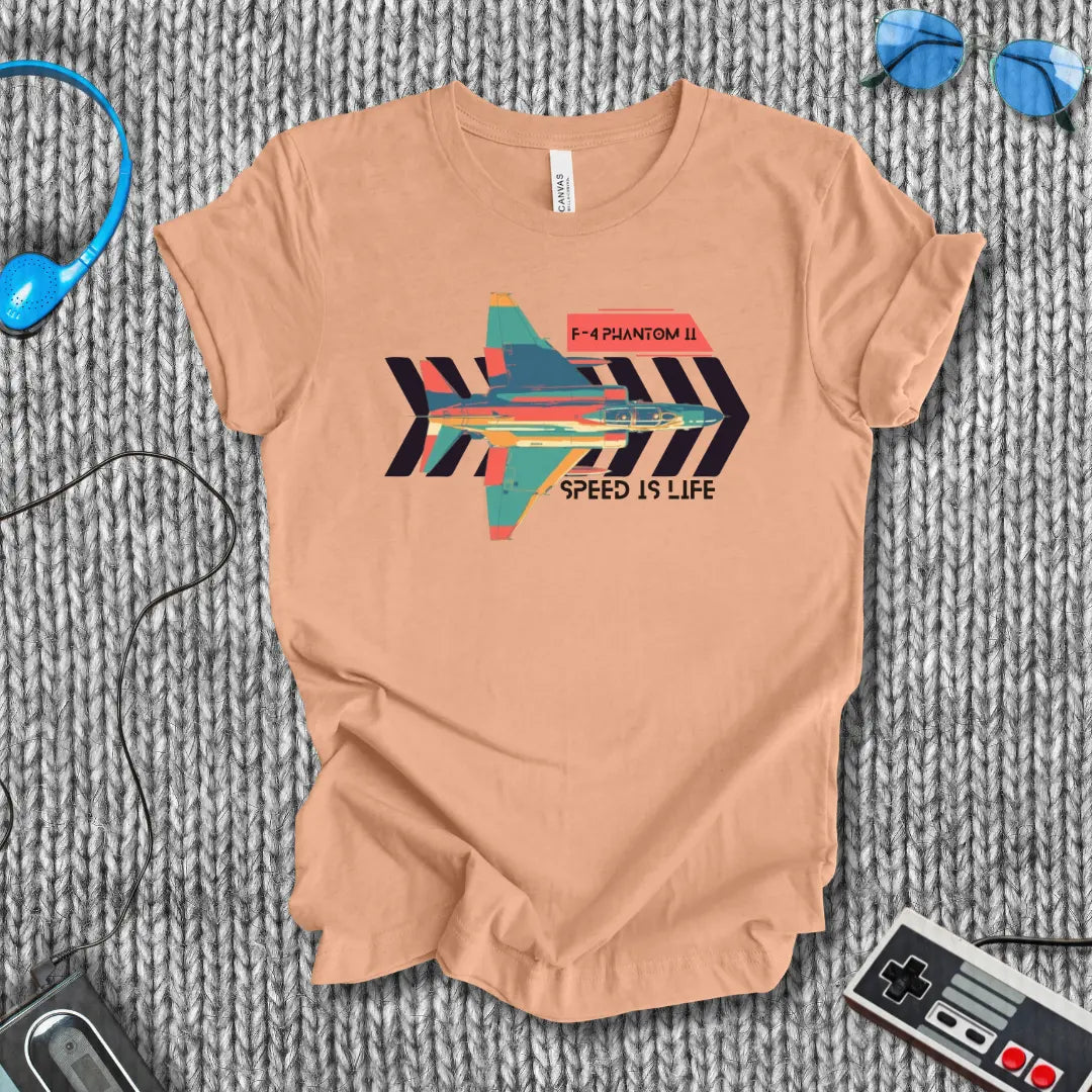 F-4 Phantom II Speed is Life T-Shirt Bella+Canvas
