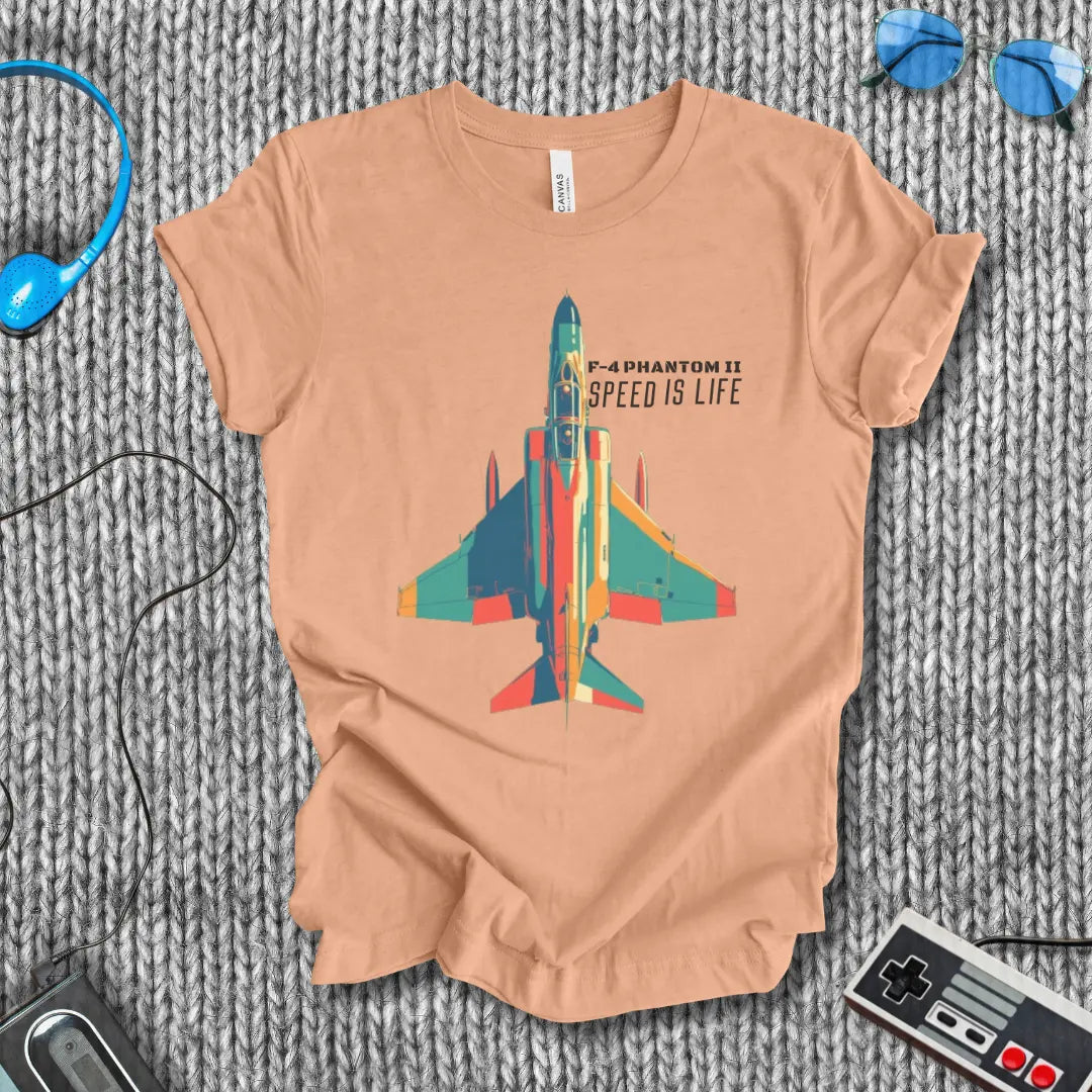 F-4 Phantom II Speed is Life  T-Shirt Bella+Canvas