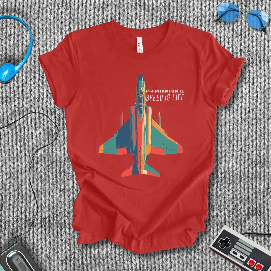 F-4 Phantom II Speed is Life  T-Shirt Bella+Canvas