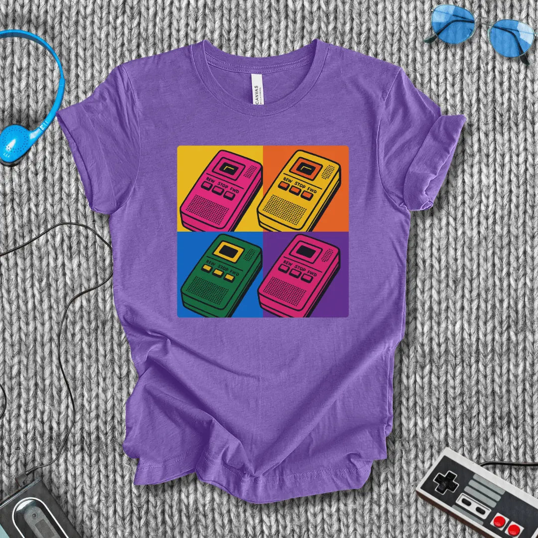 Retro Dictaphone Pop Art T-shirt