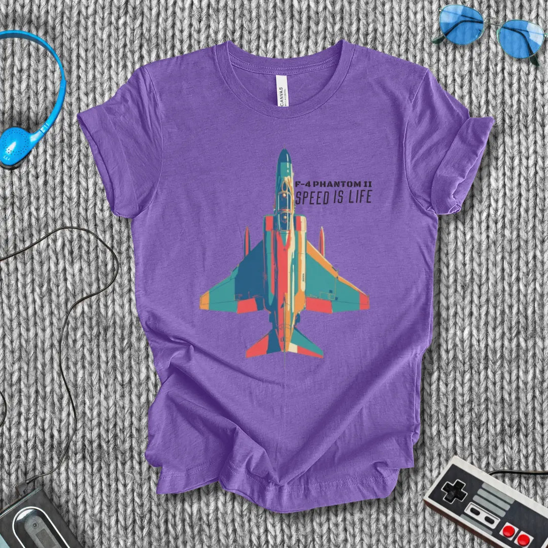 F-4 Phantom II Speed is Life  T-Shirt Bella+Canvas