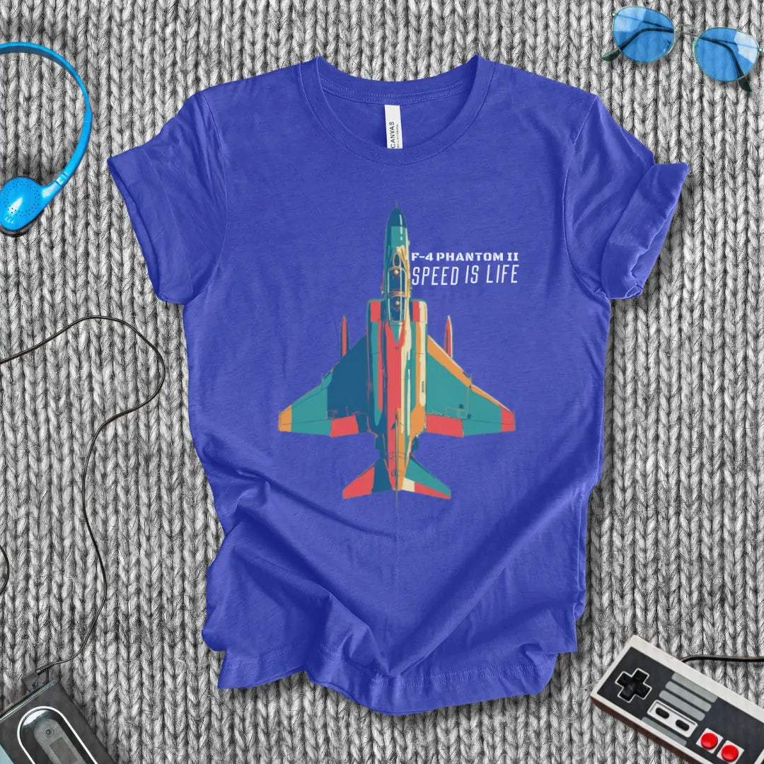 F-4 Phantom II Speed is Life  T-Shirt Bella+Canvas