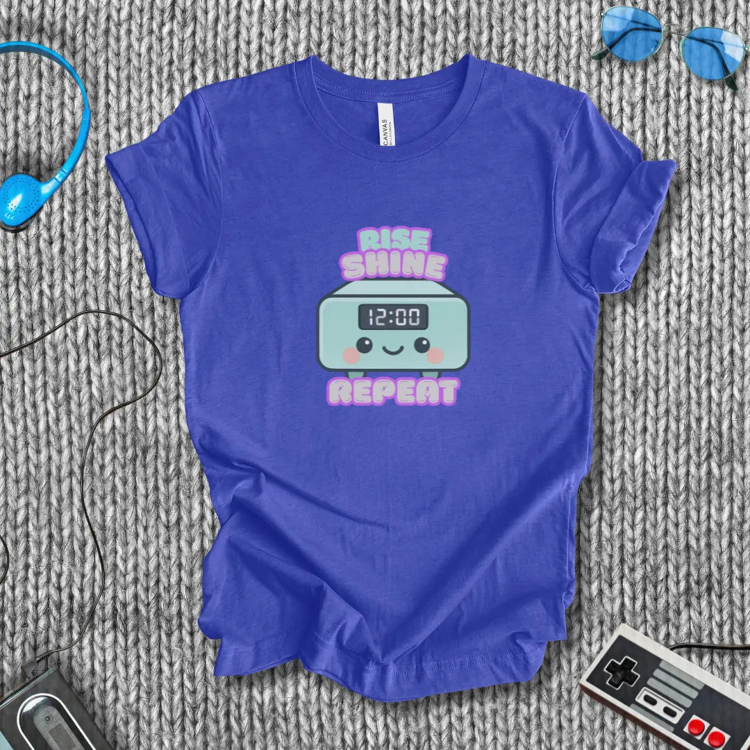 Rise Shine Repeat T-Shirt Bella+Canvas