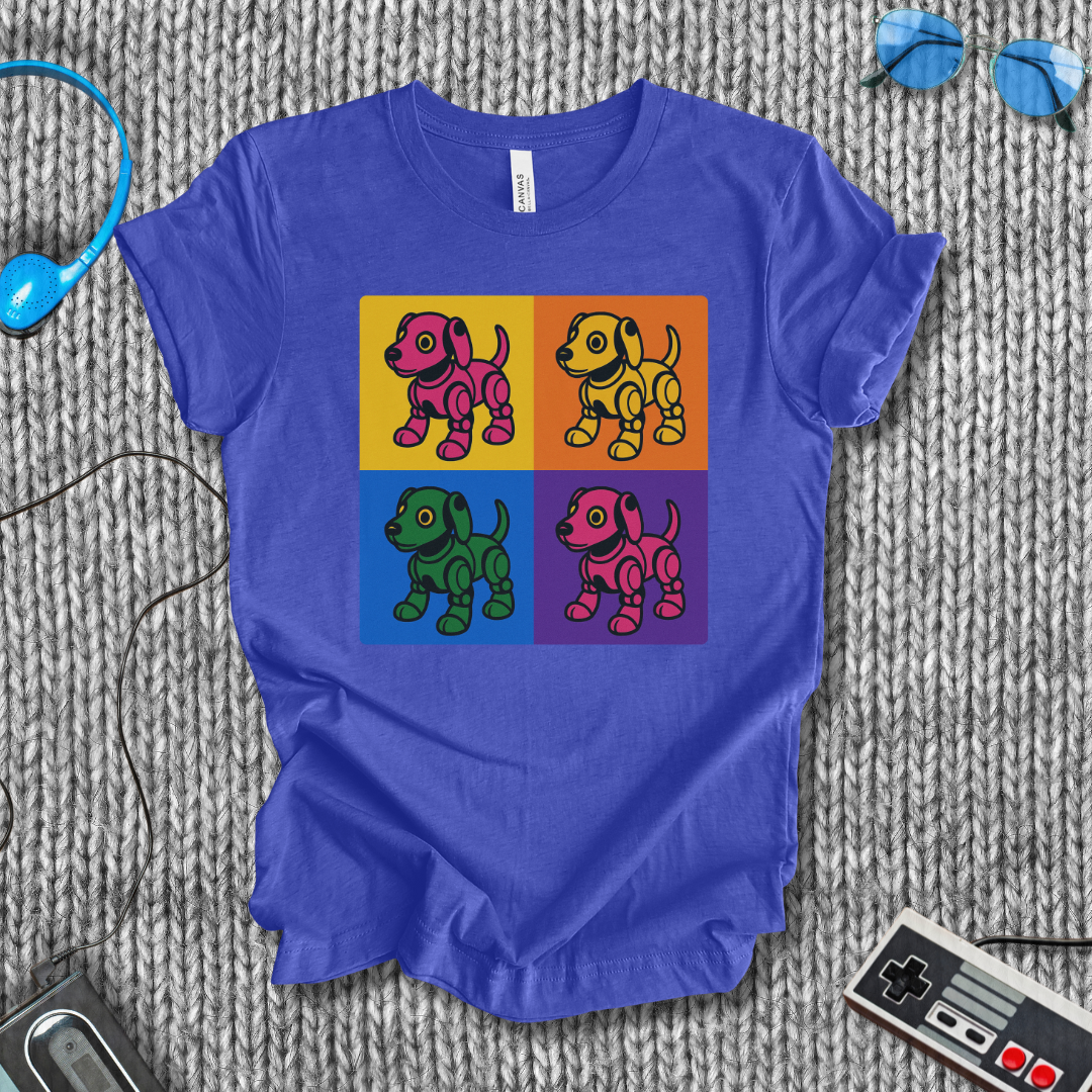 Retro Robo-Dog Pop Art T-shirt