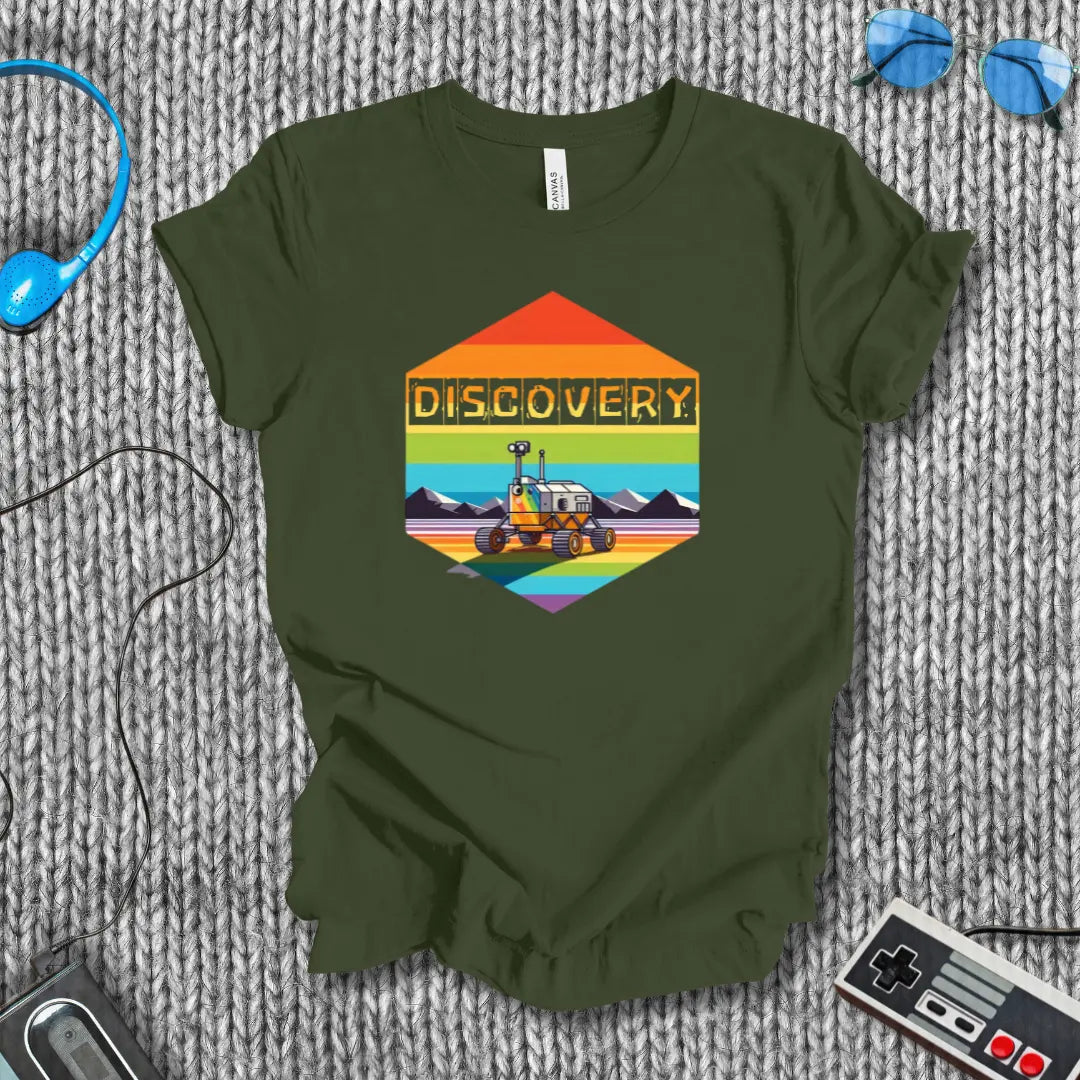 Discovery Block Letters T-Shirt Bella+Canvas