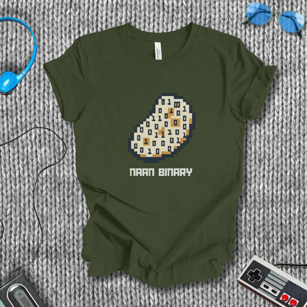 Naan Binary T-Shirt Bella+Canvas