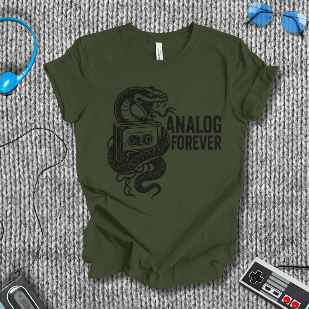 Analog Forever T-Shirt Bella+Canvas