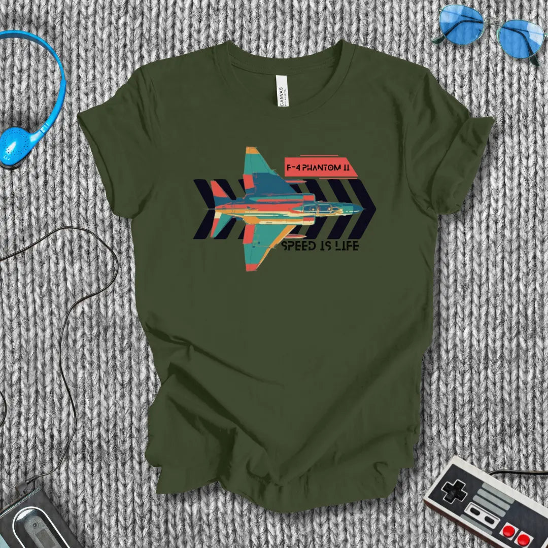 F-4 Phantom II Speed is Life T-Shirt Bella+Canvas