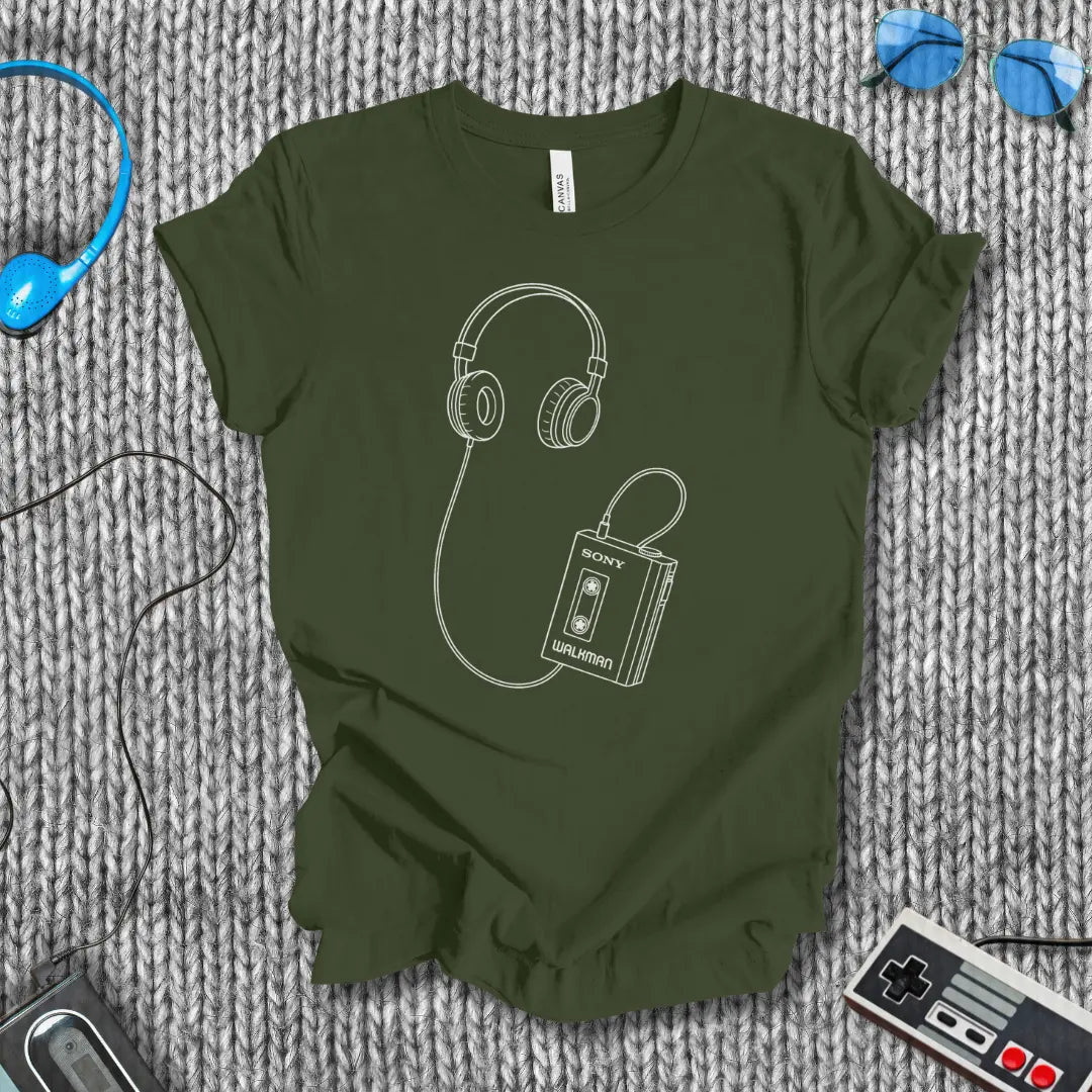 Walkman Ghost T-Shirt Bella+Canvas