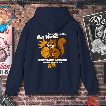 Go Nuts Arcade Hoodie Printify