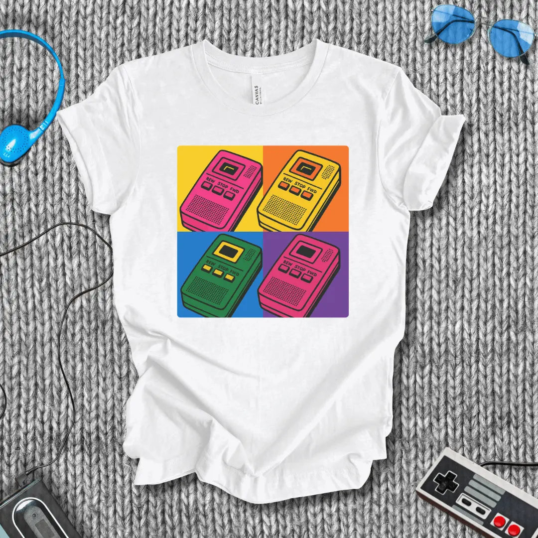 Retro Dictaphone Pop Art T-shirt