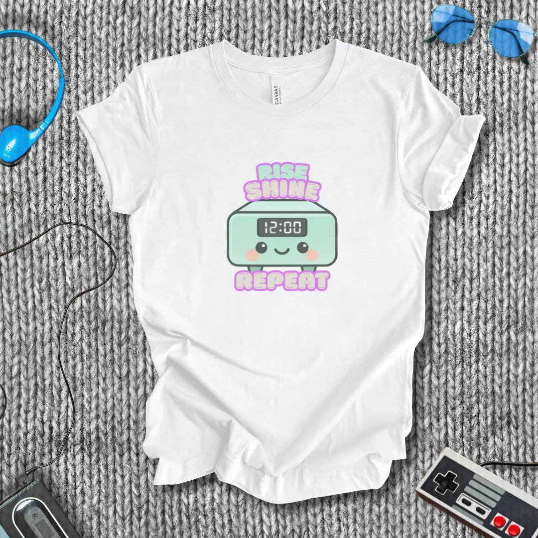 Rise Shine Repeat T-Shirt Bella+Canvas