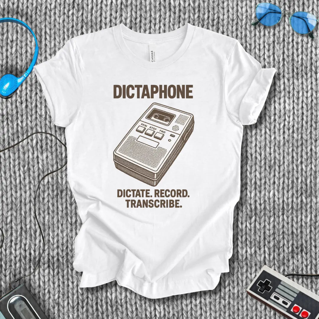 Dictaphone T-Shirt Bella+Canvas