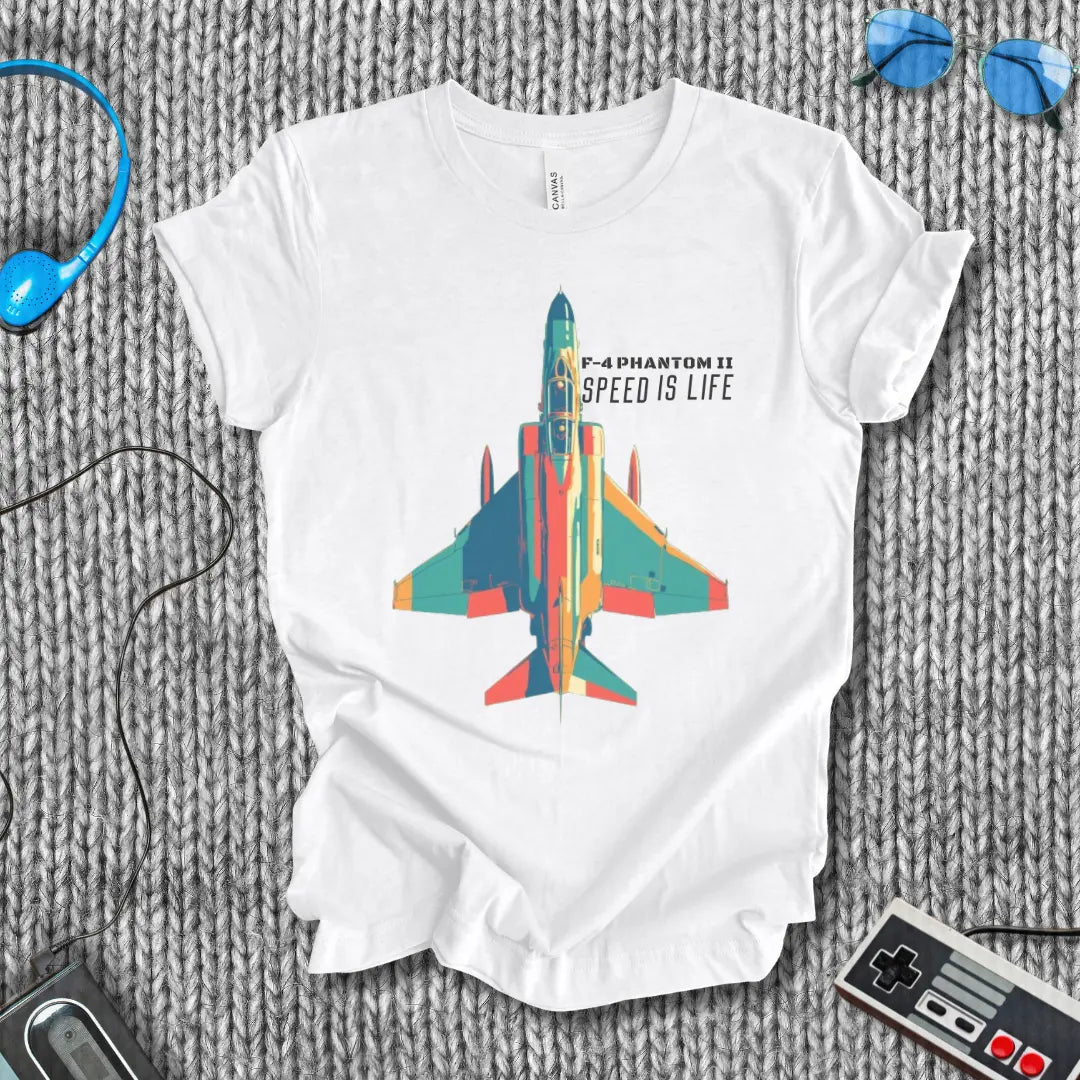 F-4 Phantom II Speed is Life  T-Shirt Bella+Canvas